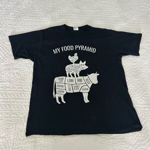 Bbq food pyramid shirt